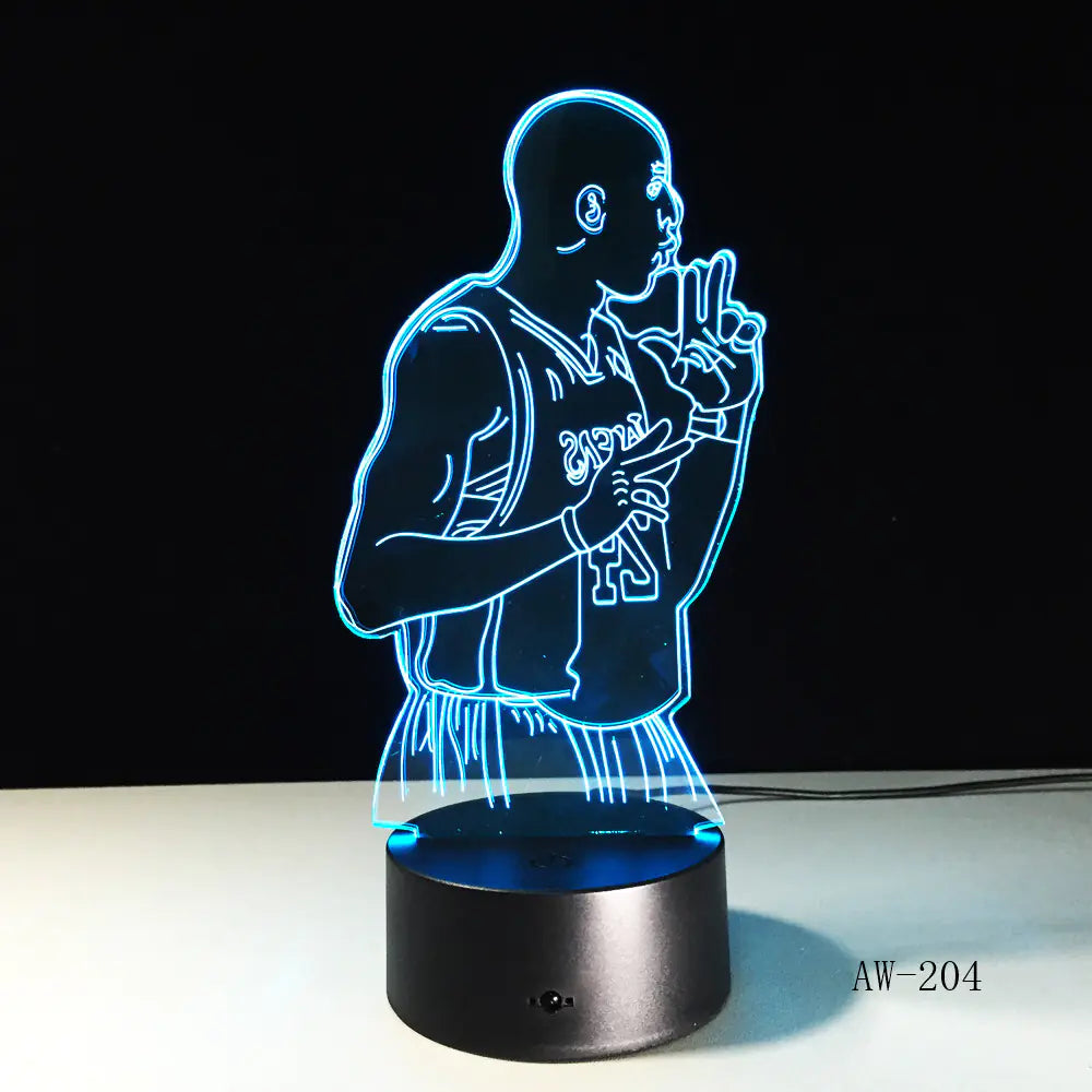 Colorful Touch Control LED Visual 3D Table Lamp