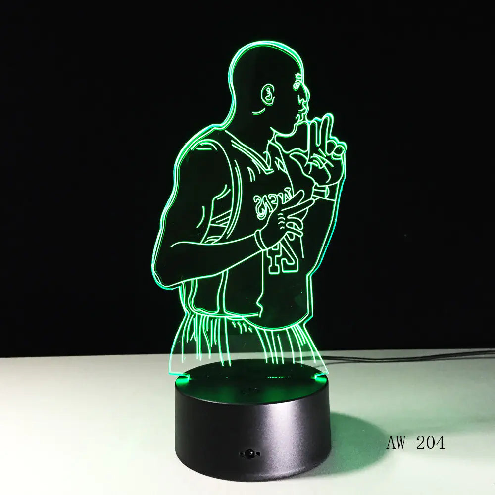 Colorful Touch Control LED Visual 3D Table Lamp