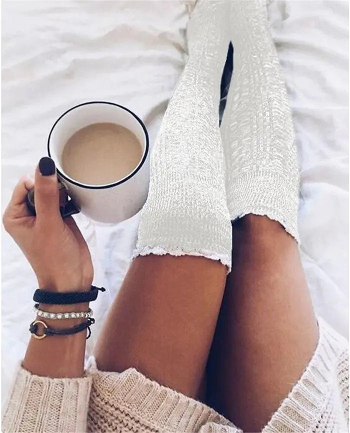 Knit Socks - Mid Calf Length Knitted Socks